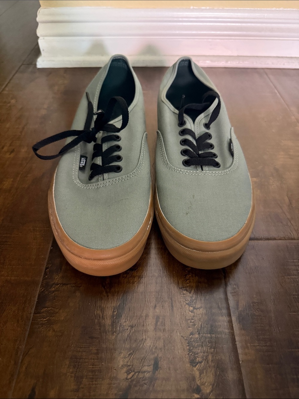 Vans Men’s Authentics in Sage with Gum Sole- 11.5